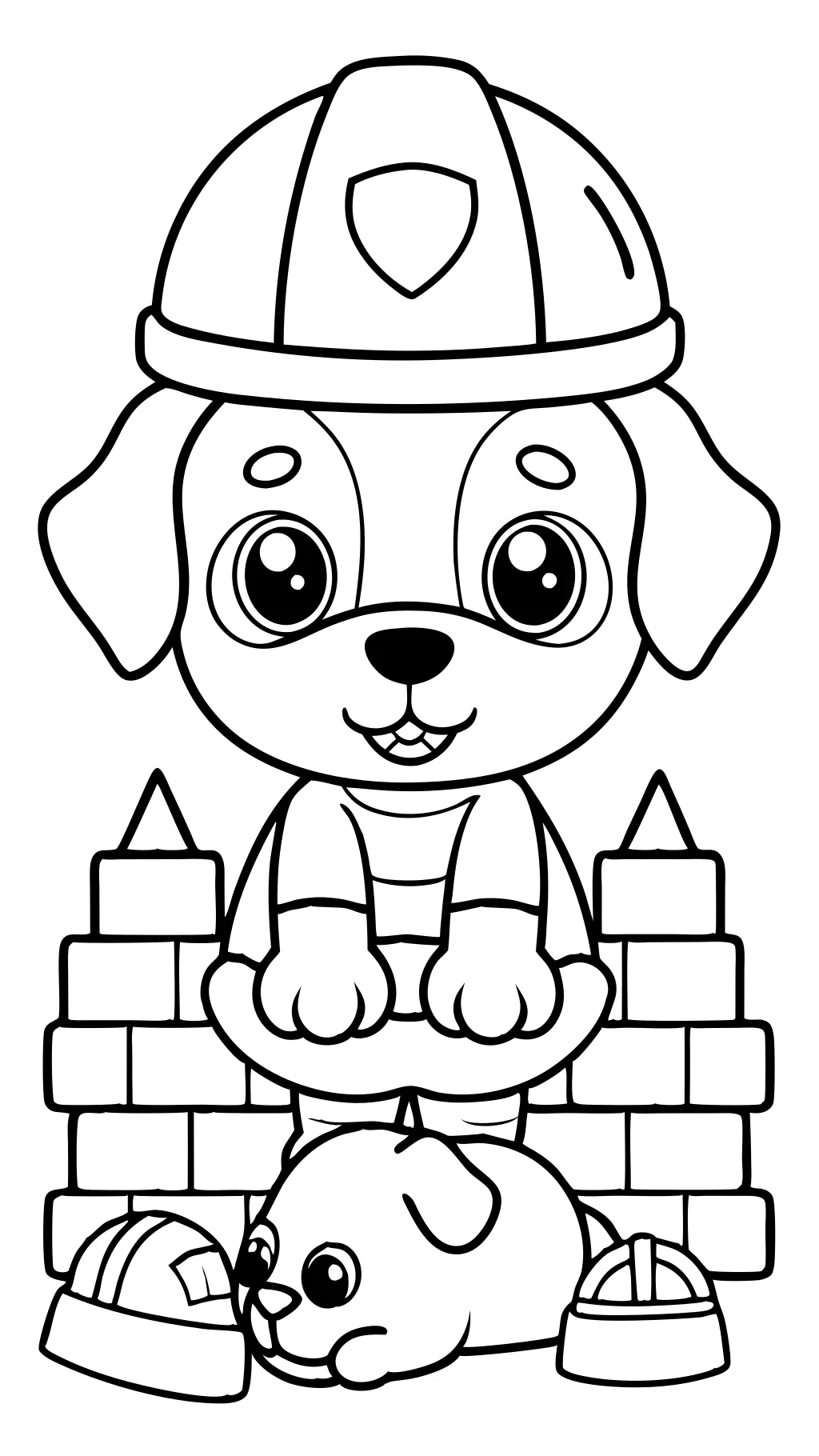 coloriages de pupstruction